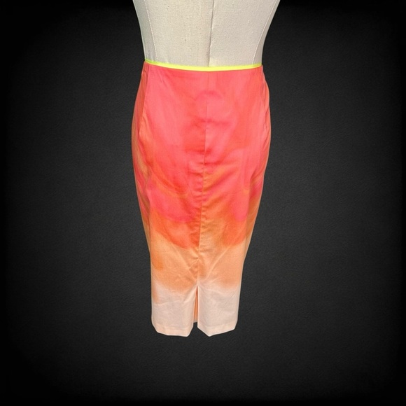 NWT Elie Tahari ‘Penelope’ Watercolor Pencil Skirt in “Crushed Coral” Size 12 - Picture 9 of 14